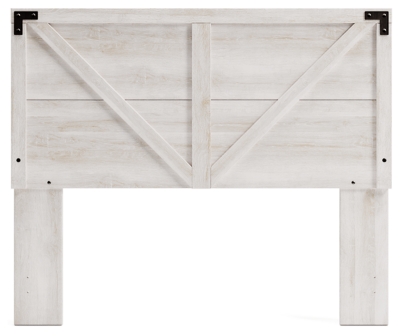 Shawburn Queen Crossbuck Panel Headboard, Whitewash, rollover